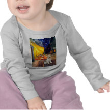 Terrace Cafe - wire Fox Terrier #1 T-shirts