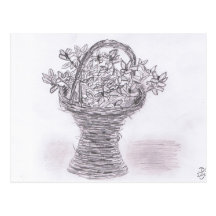 Terrace Flowers Post Cards