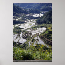 Terraces sculpture, Philippines Posters