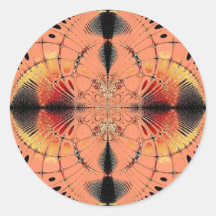 Terracotta Evolved 1 Round Sticker
