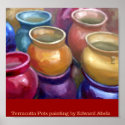 Terracotta pots posters