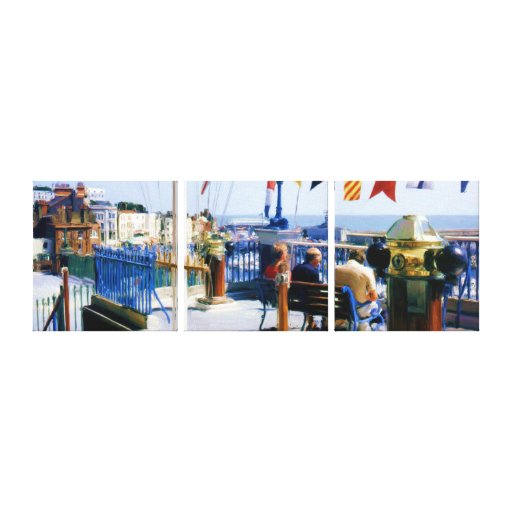 Terras Yachtclub Ramsgate. Door FransJonker. Gallerij Wrap Canvas