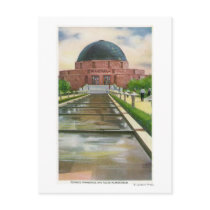 Terrazo Promenade View of Adler Planetarium Postcard