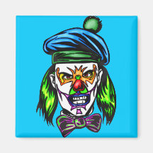 Terrible Evil Clown Fridge Magnet