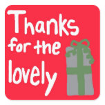 Terrible Holiday Thank You Sticker