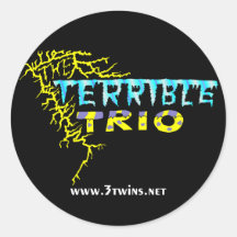 Terrible Trio Logo Sticker