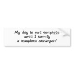 Terrify Stranger Bumpersticker