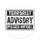 Terrorist Advisory 3 Sticker