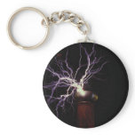 Tesla coil arcing keychains