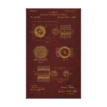 Tesla Patent 00382280 Sht 2 Stretched Canvas Prints