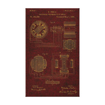 Tesla Patent 00382280 Sht 3 Stretched Canvas Prints