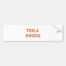 Tesla Rocks! Bumper Sticker