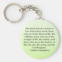 Test of Society Key Chain