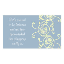 Test their tolerance mummy cards business card