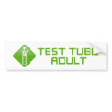 Test Tube Adult bumper stickers
