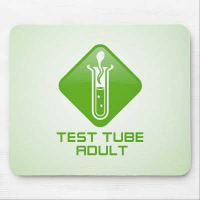Test Tube Adult Mouse Pads by PlasmicSteve