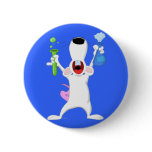 Test Tube Lab Rat Button