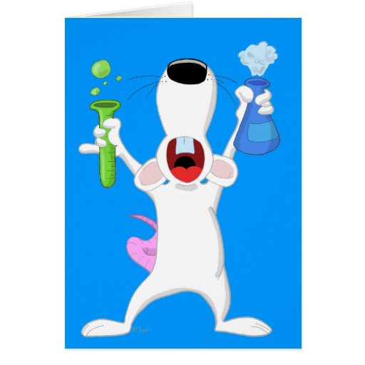 Test Tube Lab Rat Card