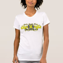 Testicular Cancer Faith Love Hope Deco Heart Tee Shirts