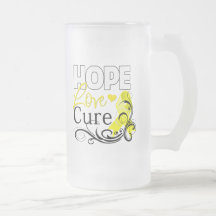 Testicular Cancer Hope Love Cure Coffee Mugs