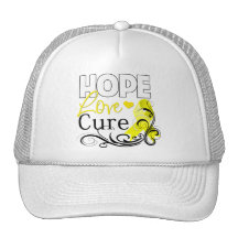 Testicular Cancer Hope Love Cure Hat