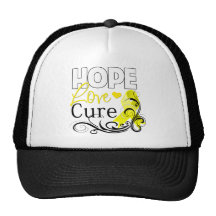 Testicular Cancer Hope Love Cure Hat