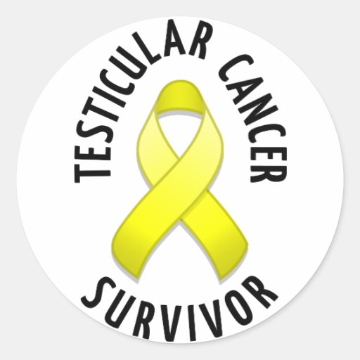 Testicular Cancer Survivor Round Sticker