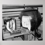 Testing Light Bulbs: 1938 Print