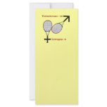 Testosterone Tennis rack cards