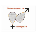 Testosterone Wins Racquetball Postcard