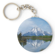 Teton Mountain Reflections Keychain