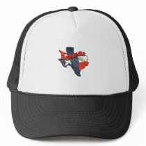 Texan Lone Star State retro flag map of Texas Hats