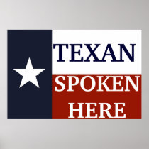 Texan Spoken Here Print