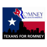 Texans for Mitt Romney Postcard