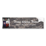 Texans helping Texans digital Camo bumper stickers