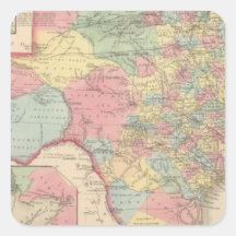 Texas 7 square stickers