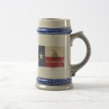 Texas and Gadsden Flag Coffee Mugs