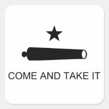 Texas, Come and Take It Square Stickers