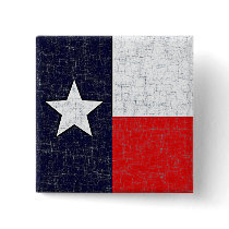 TEXAS FLAG AGED Button
