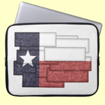 TEXAS FLAG COLLAGE laptop sleeves