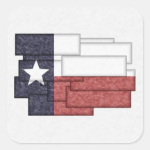 TEXAS FLAG COLLAGE STICKER