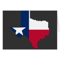 Texas Flag Map Greeting Card