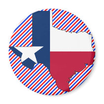 Texas Flag Map Refrigerator Magnets