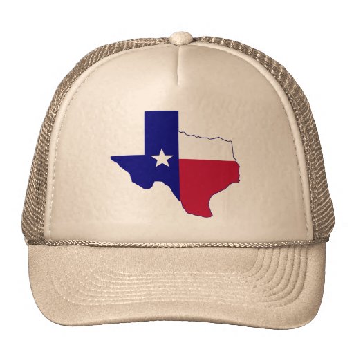 Texas Flag Map Mesh Hats
