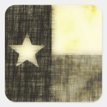 TEXAS FLAG OLD DRAWING STICKER