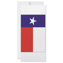 Texas Flag Customized Rack Card