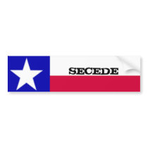Texas Flag Secede Sticker Bumper Sticker
