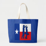 TEXAS FLAG WITH COUNTRY DANCERS  TOTE BAG