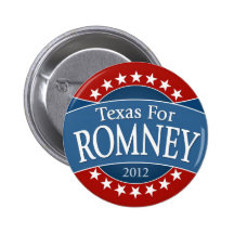 Texas for Romney Button