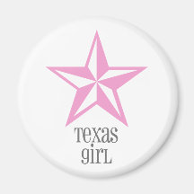 texas girl refrigerator magnet